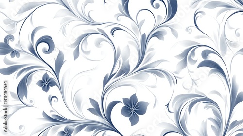 AbstractArt Seamless Pattern Perspective Abstract Floral