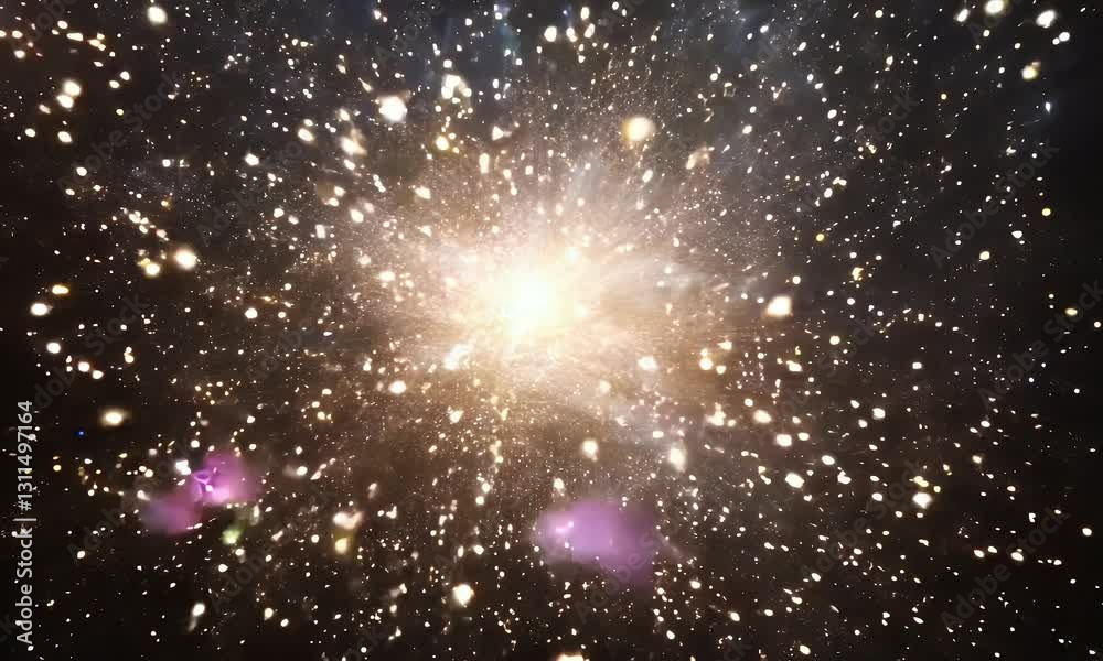 Brilliant cosmic explosion or starburst in deep space, radiating bright light and surrounded by stars. Perfect for astronomy, galaxy formation, sci-fi, and universe-themed content. Brilliant cosmic explosion or starburst in deep space, radiating bright light and surrounded by stars. Perfect for astronomy, galaxy formation, sci-fi, and universe-themed content.
