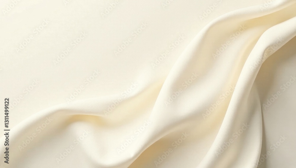 Naklejka premium Subtle cream cotton silk wallpaper texture Elegant, smooth, light beige background , organic, simple