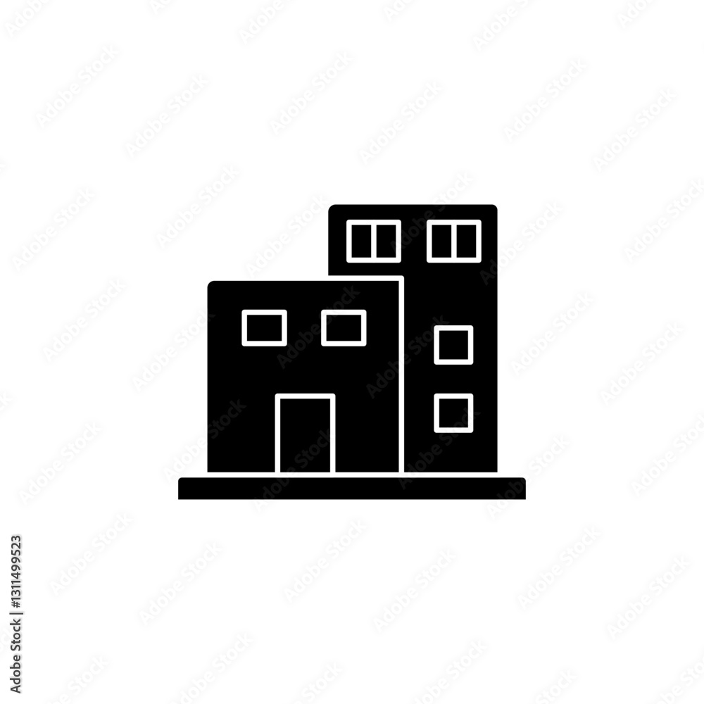 Apartment glyph icon Apartment glyph icon