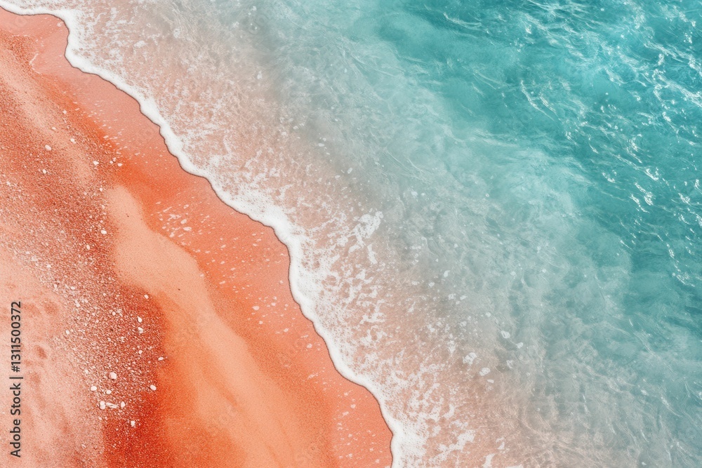 Fototapeta premium Elafonisi Beach: Tropical Summer Paradise with Turquoise Waters and Red Sand in Crete, Greece