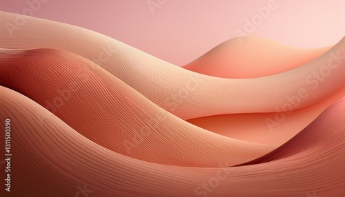 Abstract background. Soft Terracotta Pink Gradient BG. Calming earthy feel. Warm terracotta brown to muted light pink gradient. Gentle & natural backdrop.

