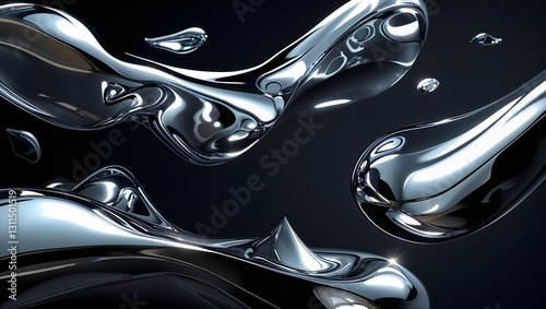 abstract metal liquid background