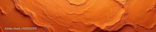 Rough, terracotta-orange clay texture; earthy, warm hues, close-up, texture