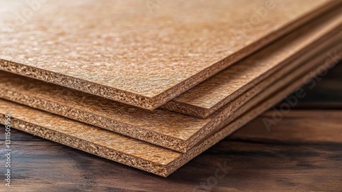 Fiberboard Texture. Natural Wooden Fiberboard Background for Construction and Furniture Design