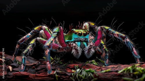 Obraz na płótnie Spider dappled, primitivist, furaffinity w salonie