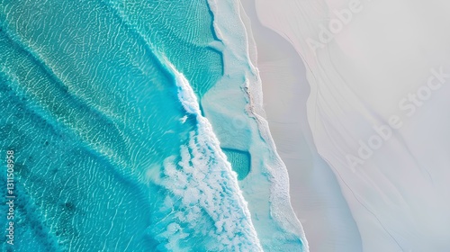 Obraz na płótnie turquoise water and a white sand beach in the Maldives w salonie