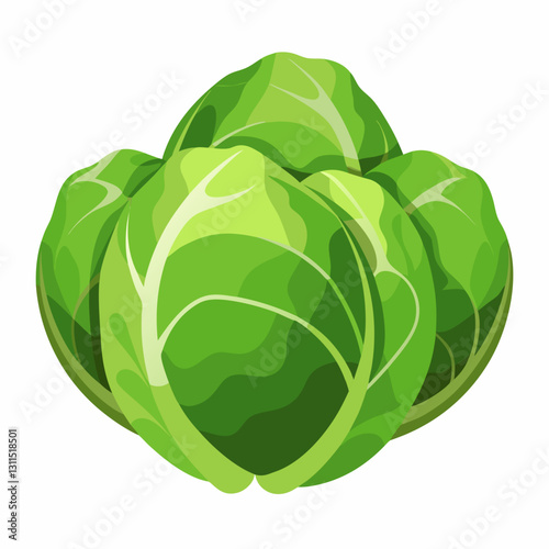 Brussels sprouts icon on white background