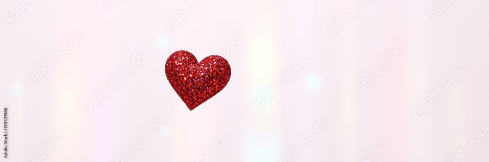 Sparkling Red Heart on a Holographic Canvas Sparkling Red Heart on a Holographic Canvas