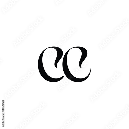 CC monogram logo design letter text name symbol monochrome logotype alphabet character simple logo