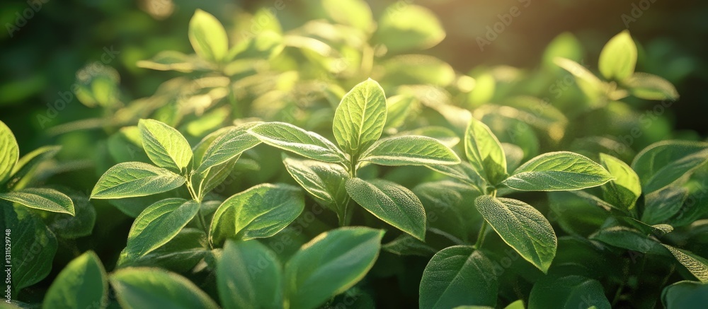 Lush green foliage illuminated by warm sunlight with vibrant textures and gentle reflections creating a serene natural ambiance. Lush green foliage illuminated by warm sunlight with vibrant textures and gentle reflections creating a serene natural ambiance.