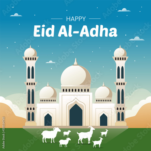 Eid alAdha Festival Background for Social Media Posts