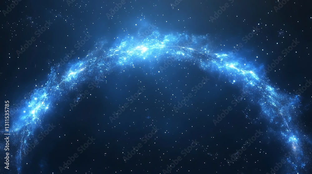 Obraz premium Ethereal Blue Cosmic Arch