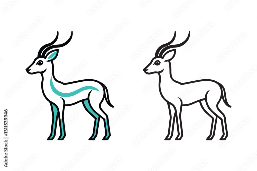 Fototapeta premium deer vector illustration