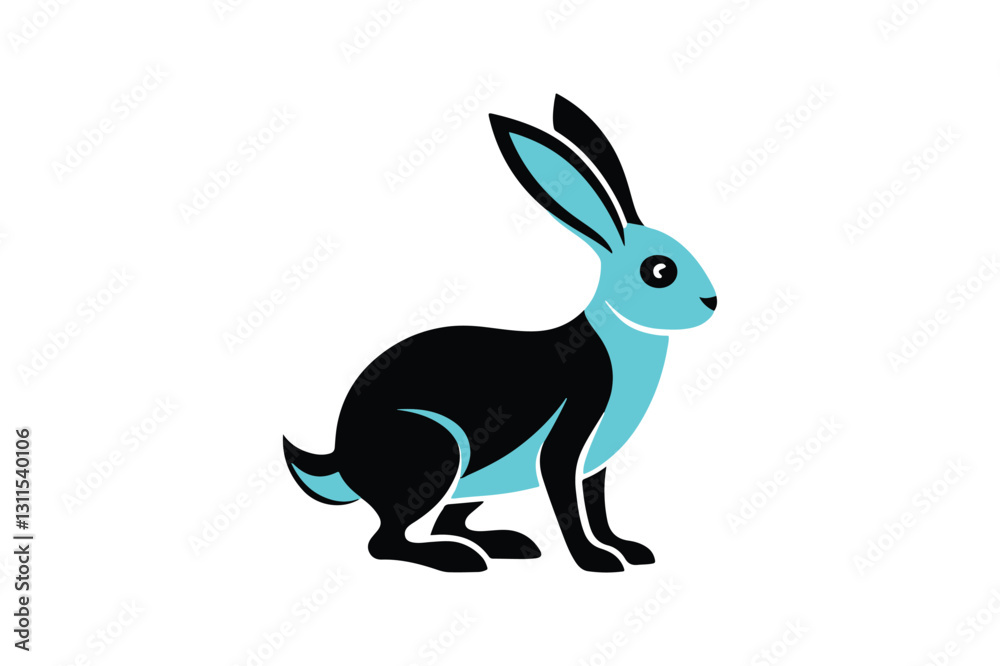 Obraz premium vector illustration of a bunny