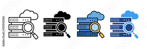 Scalability  Icon Set Multiple Style Collection