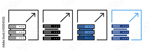 Data Visualization  Icon Set Multiple Style Collection