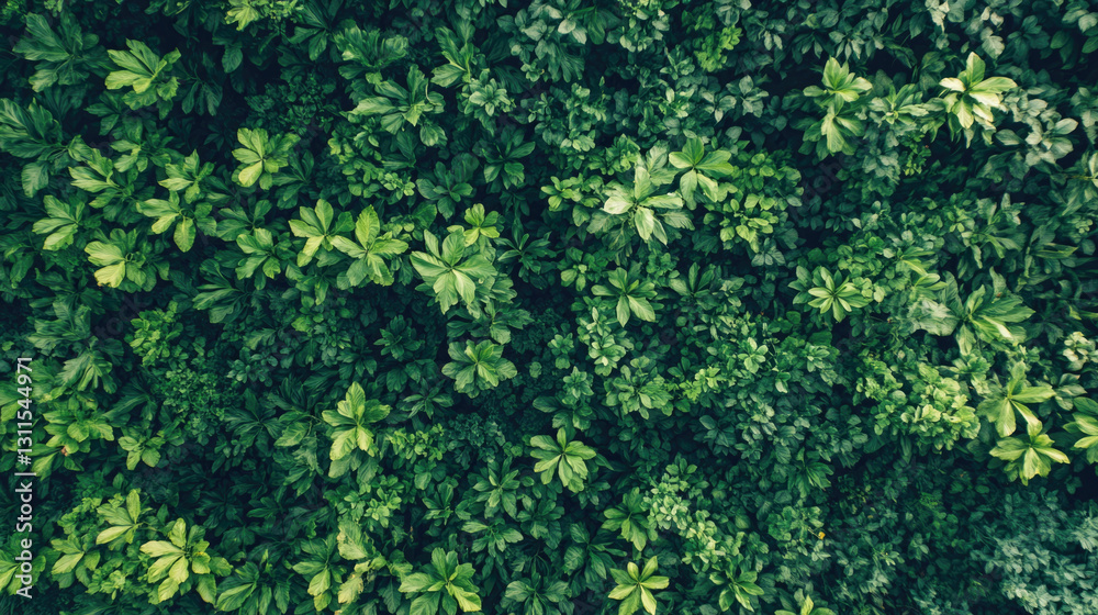 Lush green foliage background with dense leafy texture and vibrant plants Lush green foliage background with dense leafy texture and vibrant plants