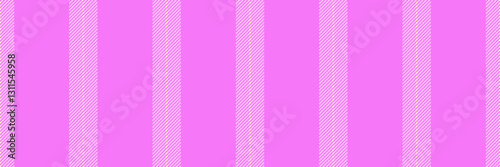 Long pattern texture textile, single lines fabric vector. Pretty seamless vertical background stripe in light and purple colors.