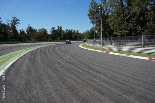03.09.2017. Monza Italy, Racetrack, F1, track corner, racecar