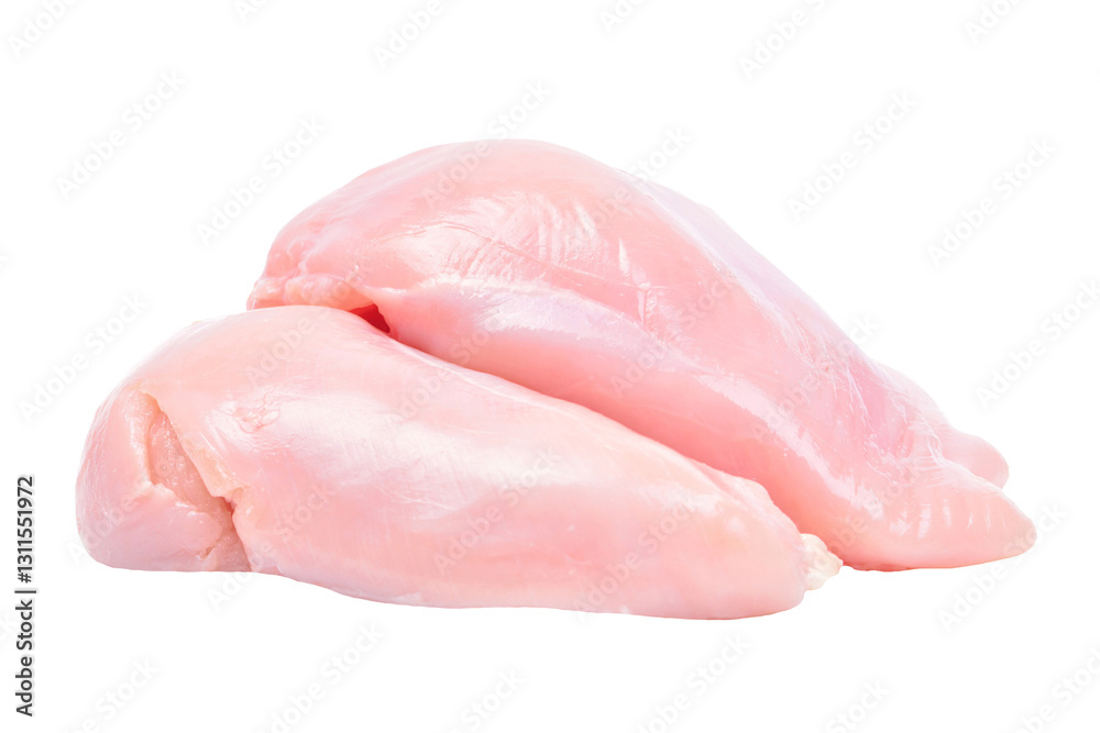 Meat chicken isolated on white background