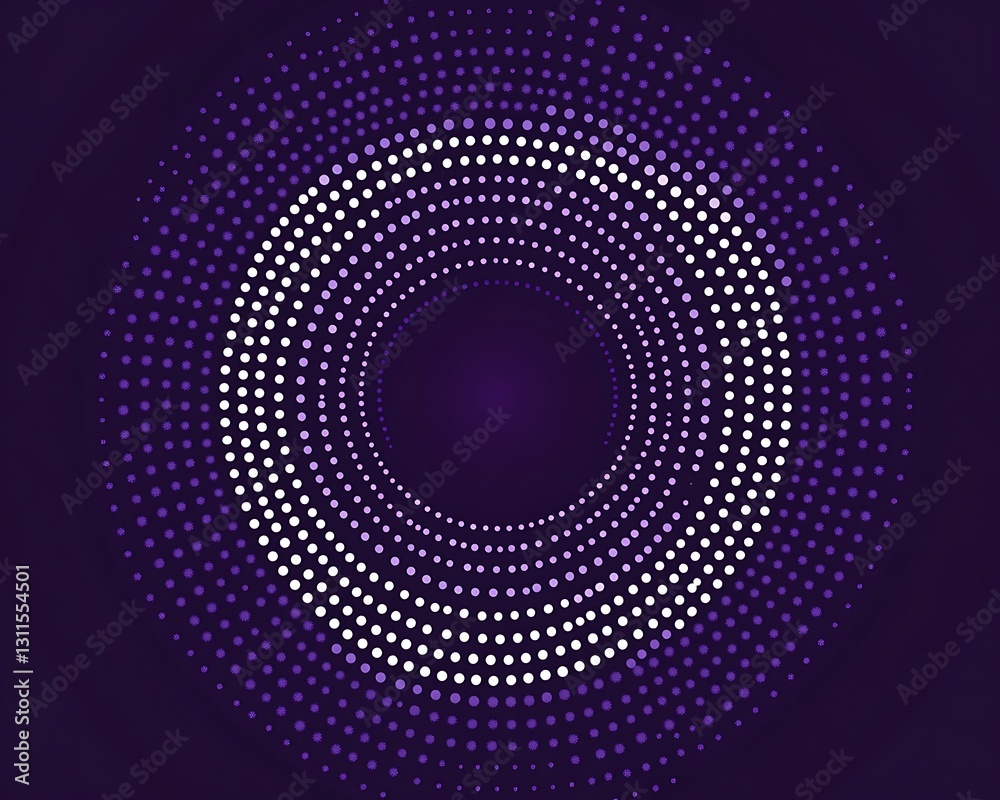 Purple Dotted Circle Design Purple Dotted Circle Design