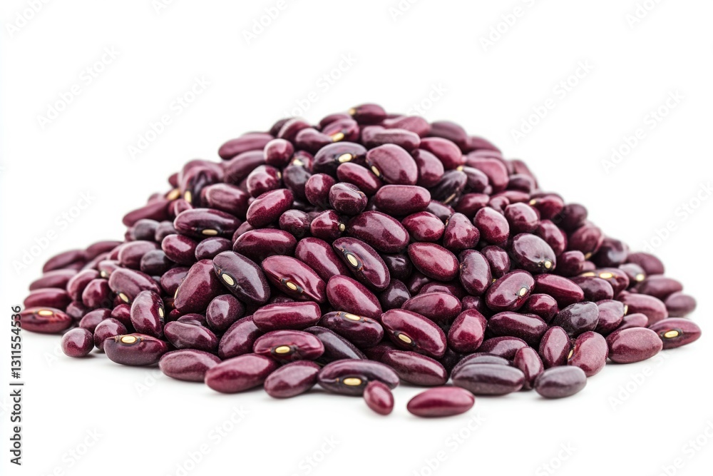 Heap of red kidney beans on white background. AI image Heap of red kidney beans on white background. AI image