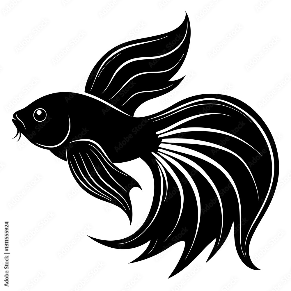 Fototapeta premium vector illustration of a fish