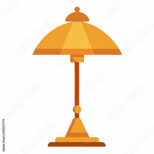 vector illustration of a table lamp 