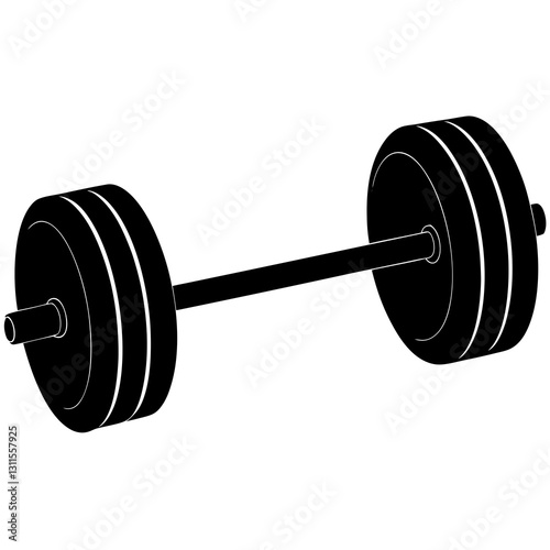 dumbbell isolated on white background
