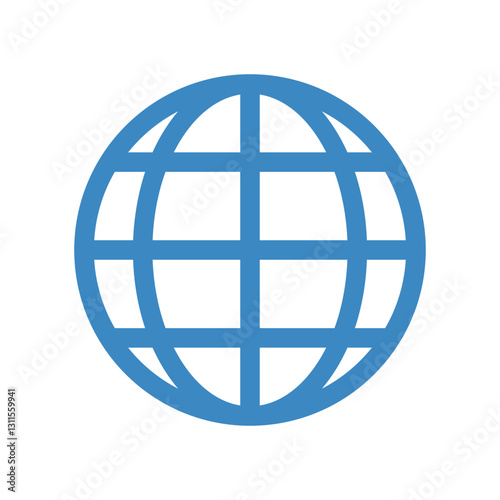 Globe with Meridians