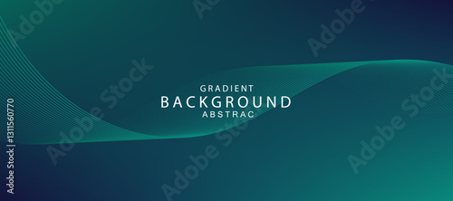 abstract blue and green gradient background, business technology digital communication template, illustration element, future banner poster cover pattern creative graphic vector blend banner  header 