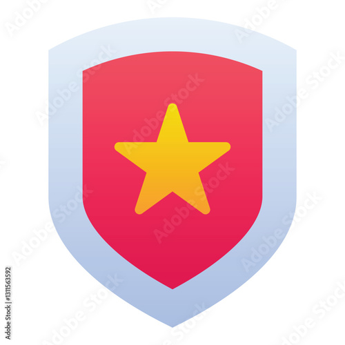 Gradient color icon, illustration for Shield, award, badge, police. Free Download Gradient color icon, illustration for Shield, award, badge, police. - GFXLoad