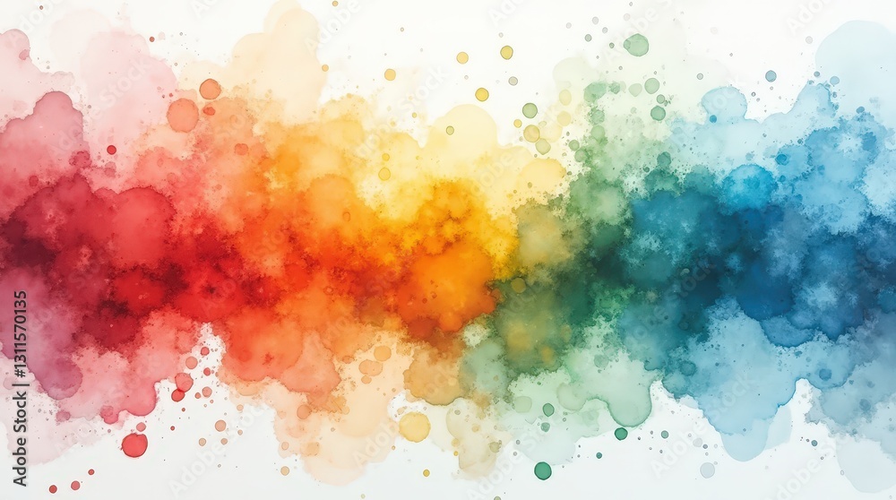 Fototapeta premium abstract colorful watercolor background