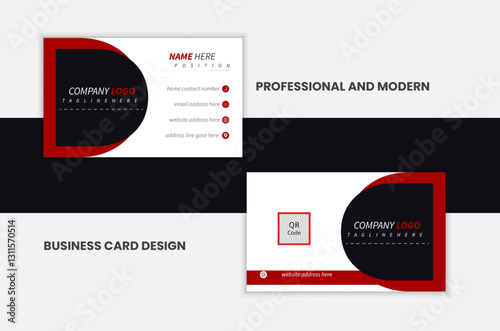 Clean simple  business card template layout . Professional Business card design .