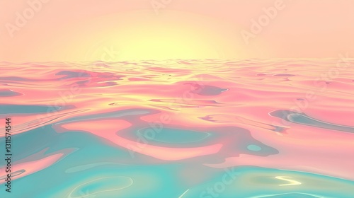 peach and yellow and blue water gradient background 