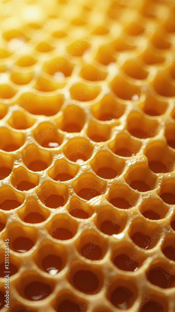 Intricate Honeycomb Pattern in Warm Golden-Yellow Hue for Organic Food Packaging and Nature-Inspired Marketing Materials Intricate Honeycomb Pattern in Warm Golden-Yellow Hue for Organic Food Packaging and Nature-Inspired Marketing Materials