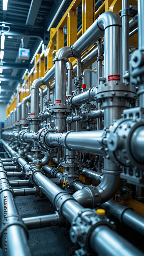 High-Resolution Image of a Molecular Sieve Dehydration System in an Oil and Gas Refinery for Technical Presentations and Marketing Materials High-Resolution Image of a Molecular Sieve Dehydration System in an Oil and Gas Refinery for Technical Presentations and Marketing Materials