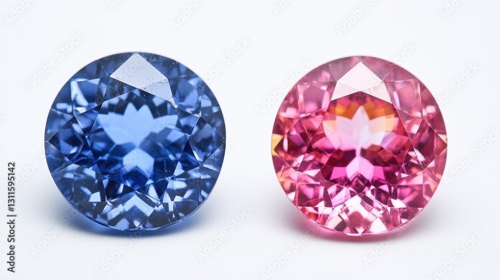 A side-by-side comparison of treated and untreated sapphires. A side-by-side comparison of treated and untreated sapphires.