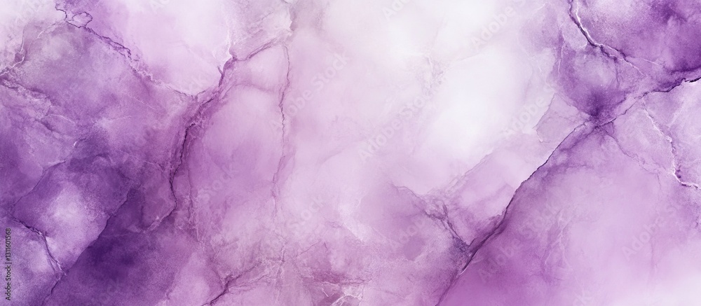 Fototapeta premium Elegant abstract purple marble texture with soft white highlights, featuring smooth gradients and intricate veining in a serene composition.