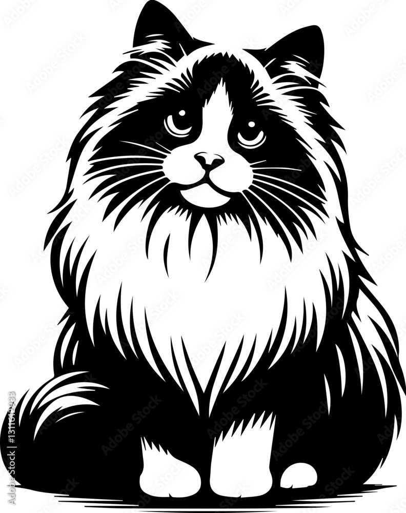 Obraz premium Ragdoll icon 13
