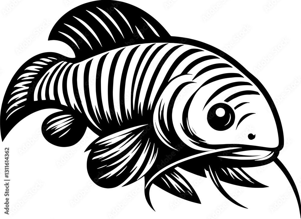 Fototapeta premium Rainbow Kribs Kribensis icon 2