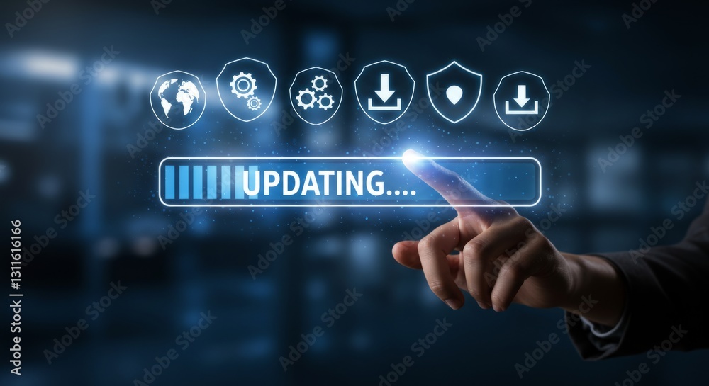 Fototapeta premium System Update in Progress