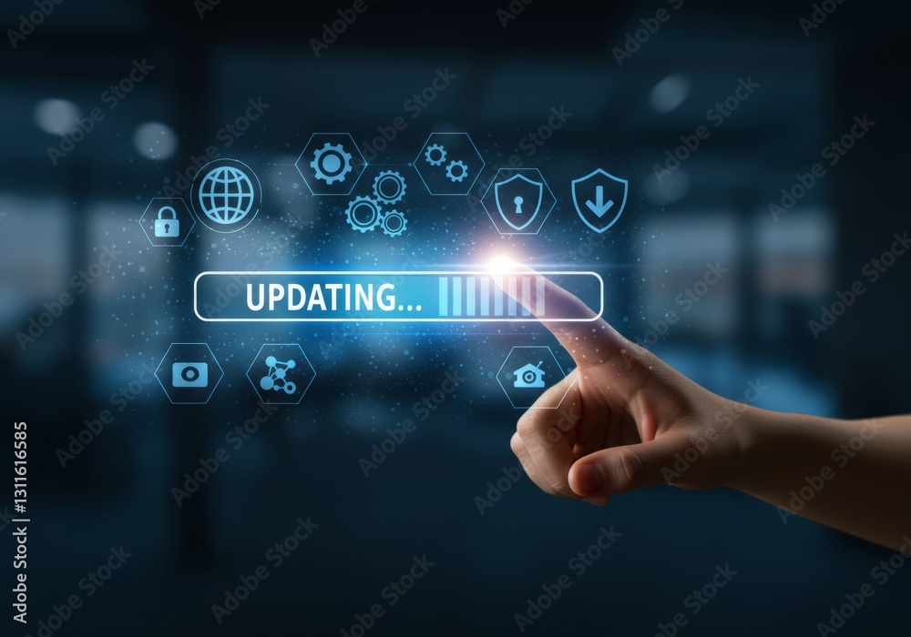 Fototapeta premium System Update in Progress