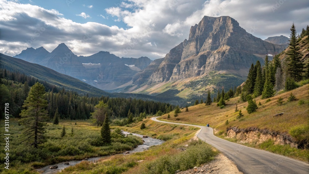 Naklejka premium road in the mountains