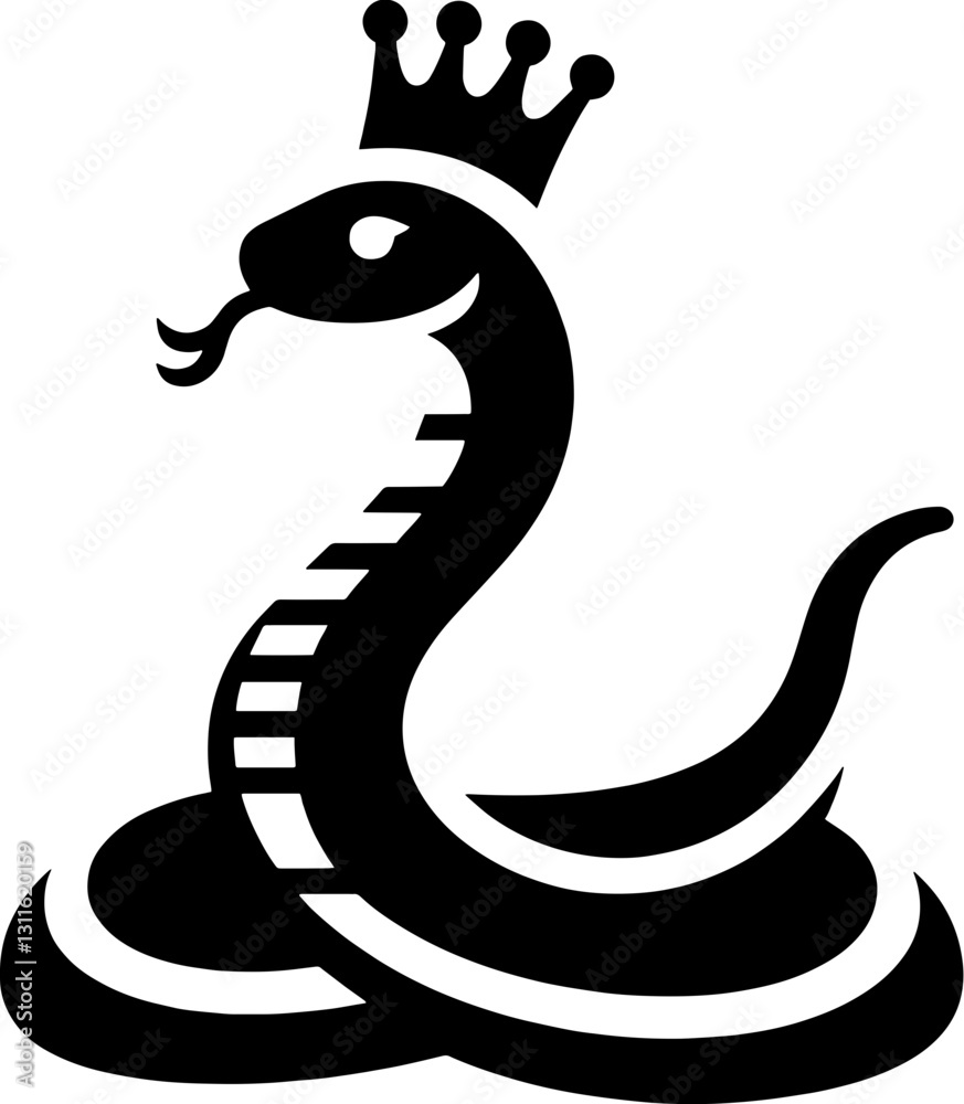Fototapeta premium Queen Snake icon 17