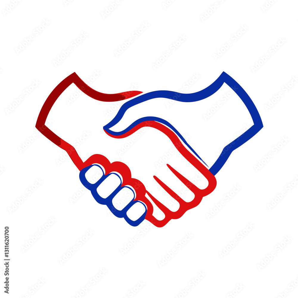 Handshake icon symbolizing partnership and collaboration concept Handshake icon symbolizing partnership and collaboration concept