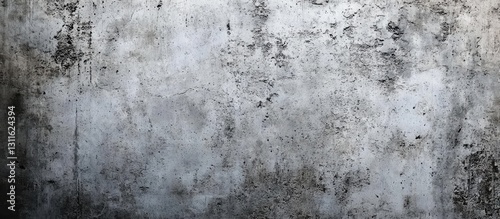 Concrete wall texture with muted gray tones, featuring dark stains and subtle cracks, ideal for backgrounds or design projects.