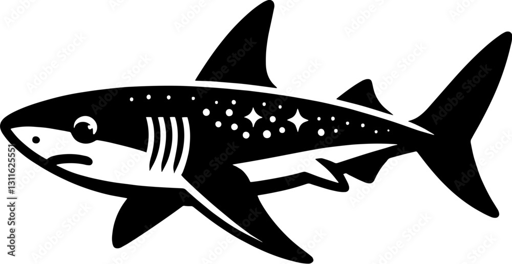 Fototapeta premium Pygmy Shark icon 2