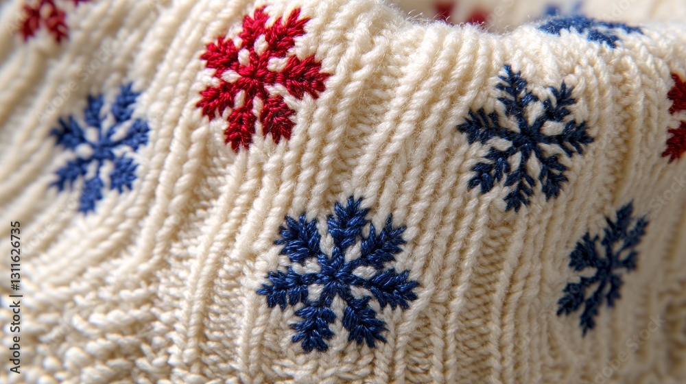 Lovely pattern on a crafted Christmas jumper Lovely pattern on a crafted Christmas jumper